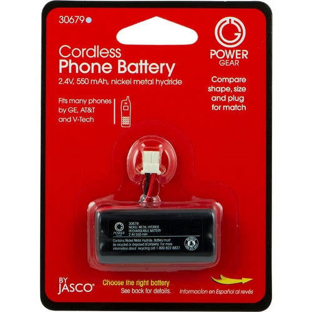 Cordless Phone Battery, 2.4V 550mAH, NiMH