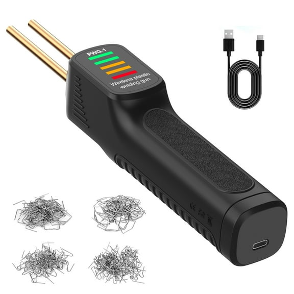 Cordless Plastic Welder Car Bumper Repair Welding Machine 2600mAh Battery Hot Stapler USB Rechargeable Plastic Welder Machine With 200Pcs Welding Pins