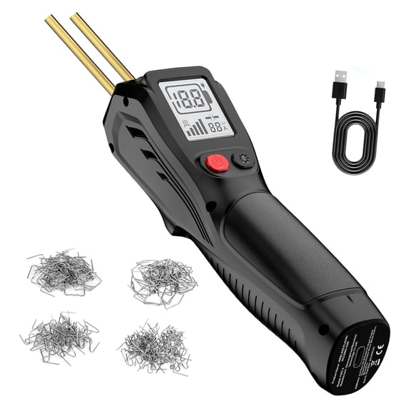 Cordless Plastic Welder Machine 5000mAh USB Rechargeable with 200Pcs Hot Stapler Car Bumper Repair