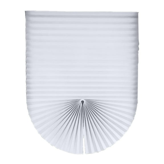 Cordless Pleated Window Curtain - Polyester Fabric, 23.6"WX59"H, 5 Colors, Light Filtering, No Drill Install, Machine Washable