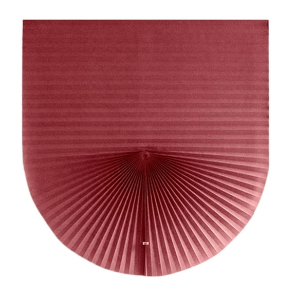 Cordless Pleated Window Curtain - Polyester Fabric, 23.6"WX59"H, 7 Colors, Light Filtering, No Drill Install, Machine Washable