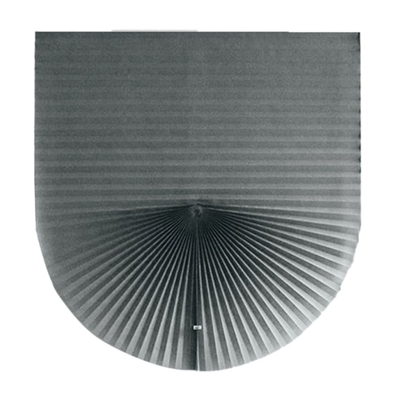 Cordless Pleated Window Curtain - Polyester Fabric, 23.6"WX59"H, 7 Colors, Light Filtering, No Drill Install, Machine Washable