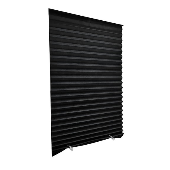 Cordless Pleated Window Shades Temporary No Drill Light Filtering Room Darkening Fabric Blinds Cut to Size Easy Install for Bedroom Office Nursery Living Room Kitchen Windows