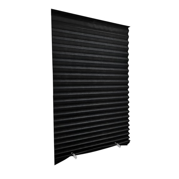 Cordless Pleated Window Shades Temporary No Drill Light Filtering Room Darkening Fabric Blinds Cut to Size Easy Install for Bedroom Office Nursery Living Room Kitchen Windows