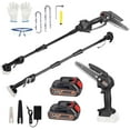 thumbnail image 1 of Cordless Pole Saw and Mini Chainsaw,2-IN-1 Pole Chainsaw,Brushless Electric Pole Saw Battery Powered 4in/6in Chainsaw, 67 Inch Max Reach Tree Trimmer Pole Saw, 1 of 8