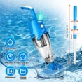 thumbnail image 1 of JelyHT Cordless Handheld Pool Vacuum, IPX8 Waterproof with Telescopic Pole, 21 GPM Suction & 90 Min Runtime for Swimming Pools, Blue, 1 of 11