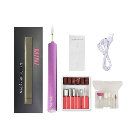 Cordless Portable Nail Drill Machine, Rechargeable Electric Nail Drill Machine For Acrylic Gel Nails ,Low Noise