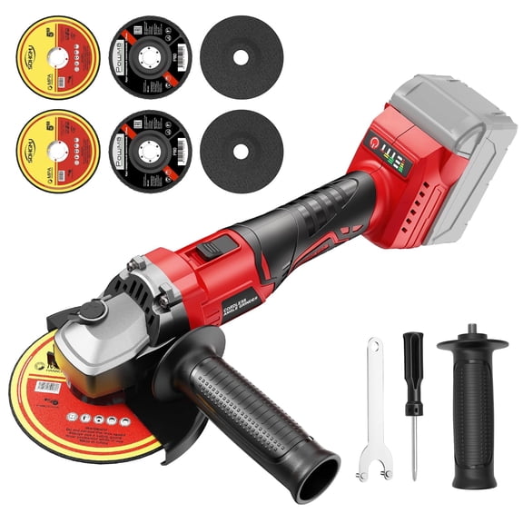 Cordless Power Angle Grinder Compatible with Milwaukee 18V Battery, 9000RPM Angle Grinder, 3 Variable Speed, Battery Powered Angle Grinder Tools For Cutting Grinding Polishing, Tool Only