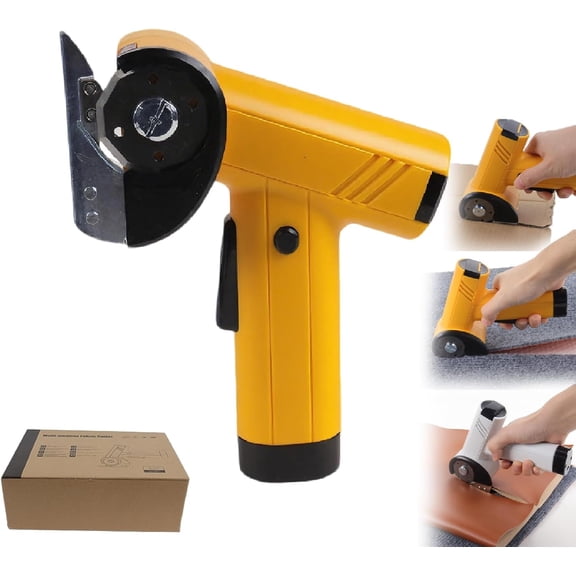 Cordless Power Rotary Shears with Smart Display, Heavy Duty Electric Box Cutter with Front Light, Variable Speed Cutting Tool for Carpet, Leather & Fabric