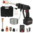 thumbnail image 1 of Cordless Pressure Washer, 24V 300W 970PSI Electric Power Washer with 6-in-1 Nozzles Portable 16.4FT Water Pipe Power Cleaner for Patio Fence Floor Cleaning Car Washing, Watering Flowers, 1 of 16
