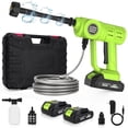 thumbnail image 1 of Cordless Pressure Washer, Handheld Portable Power Washer with 2 Batteries & 6-in-1 Nozzle, 17FT High Pressure Hose, for Car/Garden/Patio/Home Cleaning, 1 of 8