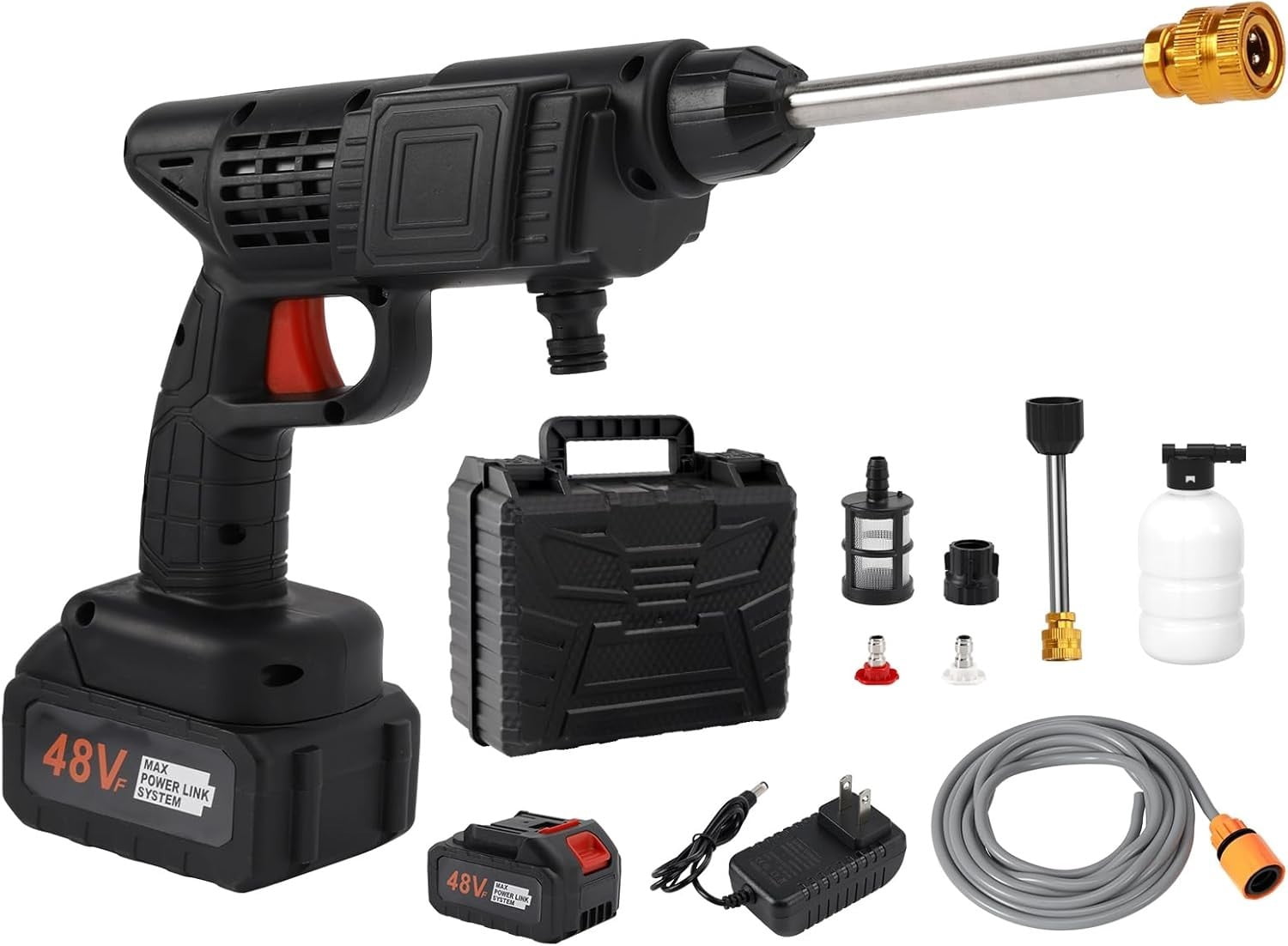 Cordless Pressure Washer – High Power Electric Car Cleaner & Water Spray Gun，a