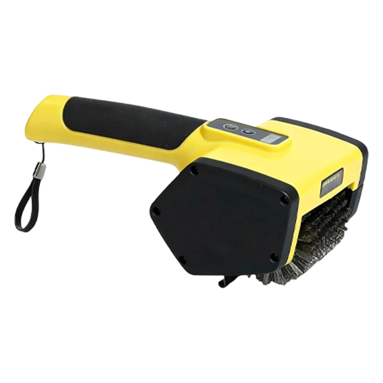 Cordless Rechargeable Grill Brush with Stainless Steel Brush Head and LED Display, BBQ Grill Cleaner for Camping Patio and Barbecue - Automatic Cleaning Tool (A)