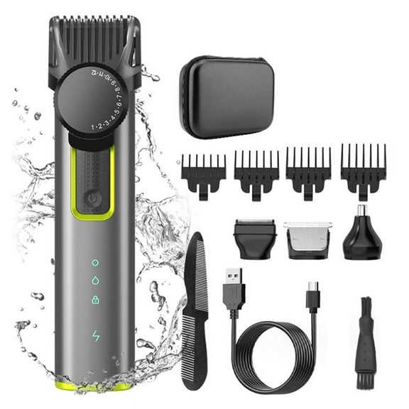 Cordless Rechargeable Hair Clipper & Trimmer Beard Trimmer for Men Adjustable Beard Trimmer with 4 Limit Combs