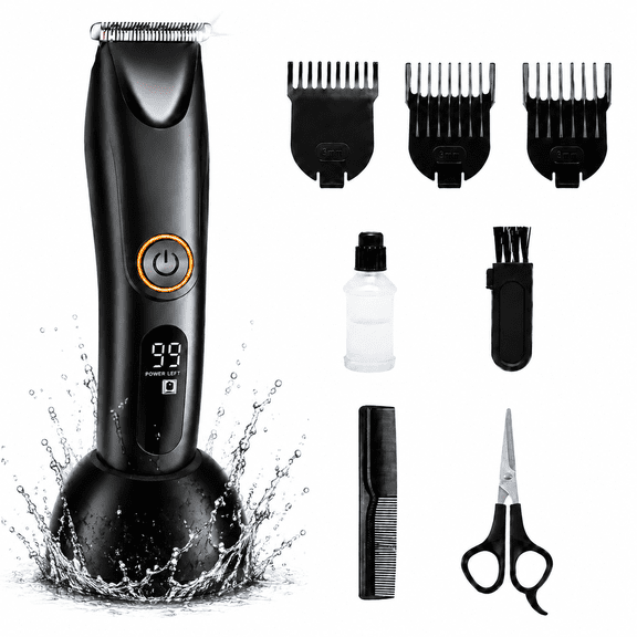 Professional Hair Trimmer for Men - Wet/Dry Hair Clippers for Hair Cutting, Electric Beard Shaver with USB-C Charging, Cutting Grooming Kit
