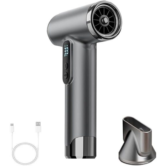Cordless Rechargeable Hair Dryer, 15000mAh Battery Operated,USB Portable Blow Dryer3 Adjustable Hot and Cold Air Settings, Used for Travel, Camping, and RV.