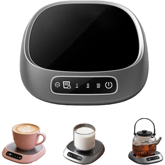 Cordless Rechargeable Mug Warmer, Fast Heat Base, Ceramic PlateFor Coffee, Tea, Office, Home, Travel, Keeps Drinks Warm, Portable, USB Charging, Winter Use, Work, Study