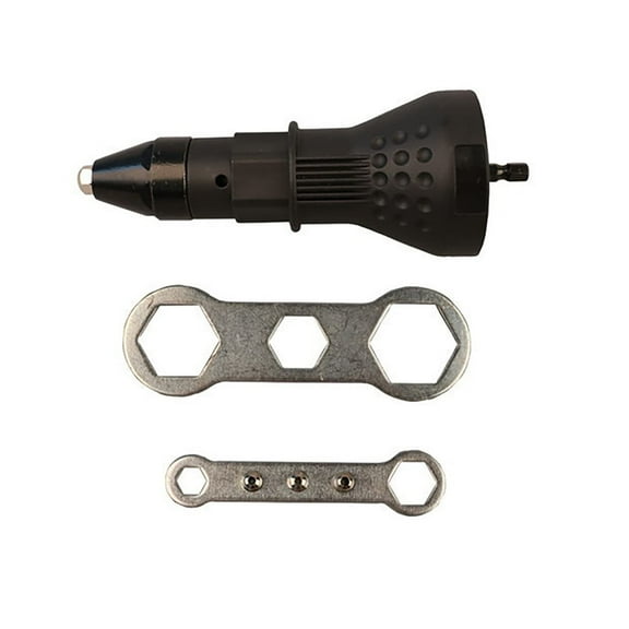 Cordless Rivet Gun Drill Adapter Electric Drill Tool Kit Electric Rivet Nut Riveter Adaptor Insert Nut Hand Power Tool Accessories LS