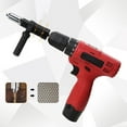 thumbnail image 1 of Cordless Rivet Nut Tool Adapter, Multifunctional Riveting Drill Attachment with 4 Replaceable Heads for DIY, Woodworking, Factory Use, 1 of 9
