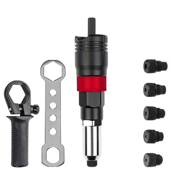 Cordless Riveting Machine Kit 2.4mm/3.2mm/4.0mm/4.8mm/6.4mm Insert Nut Tools Industrial Electric Rivet Adapter