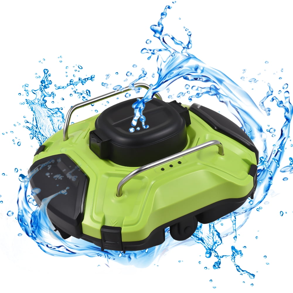 Cordless Robotic Pool Cleaner: Dual-Drive Motors and Rechargeable Battery, Provides Hassle-Free Pool Cleaning.