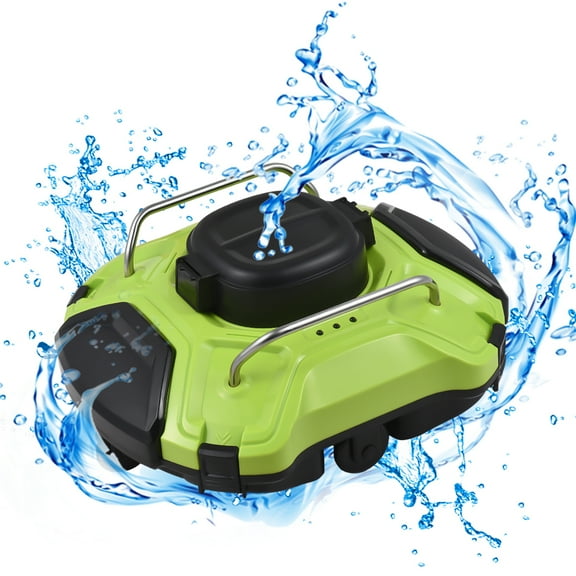 Cordless Robotic Pool Cleaner: Dual-Drive Motors and Rechargeable Battery, Provides Hassle-Free Pool Cleaning.