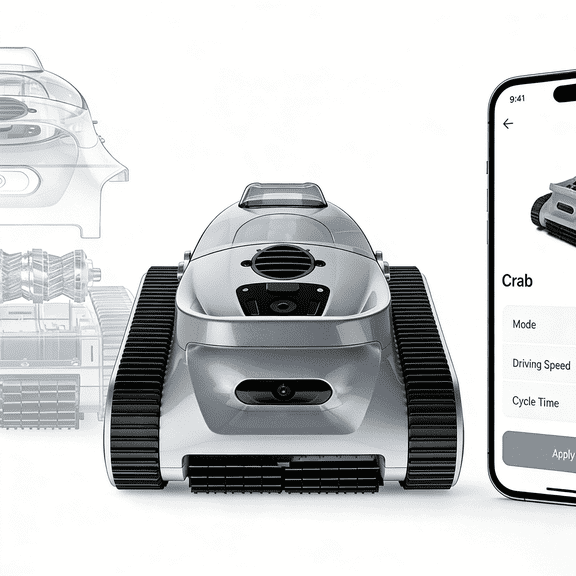 Seauto Cordless Robotic Pool Cleaner for In-Ground & Above-Ground Pools, 180W Dual-Drive, Wall & Waterline Cleaning, Sonar Navigation, 3 Cleaning Modes, Large Pool Coverage up to 2150 Sq. Ft.