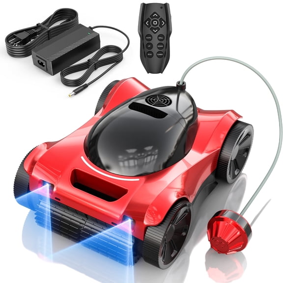 Cordless Robotic Pool Cleaner, Robotic Pool Vacuum with Wall Climbing,240mins Runtime for Inground Pools up to 6458 Sq.ft