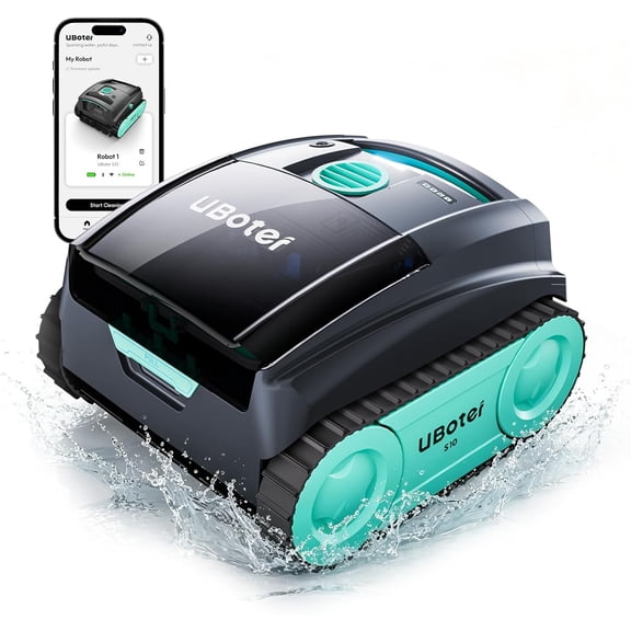 UBoter S10 Cordless Robotic Pool Cleaner, Smart Shallow Parking, Adaptive Surface Cleaning, Floor,Wall & Waterline Cleaning, Smart Navigation Automatic Pool Vacuum for In-Ground & Above-Ground Pools