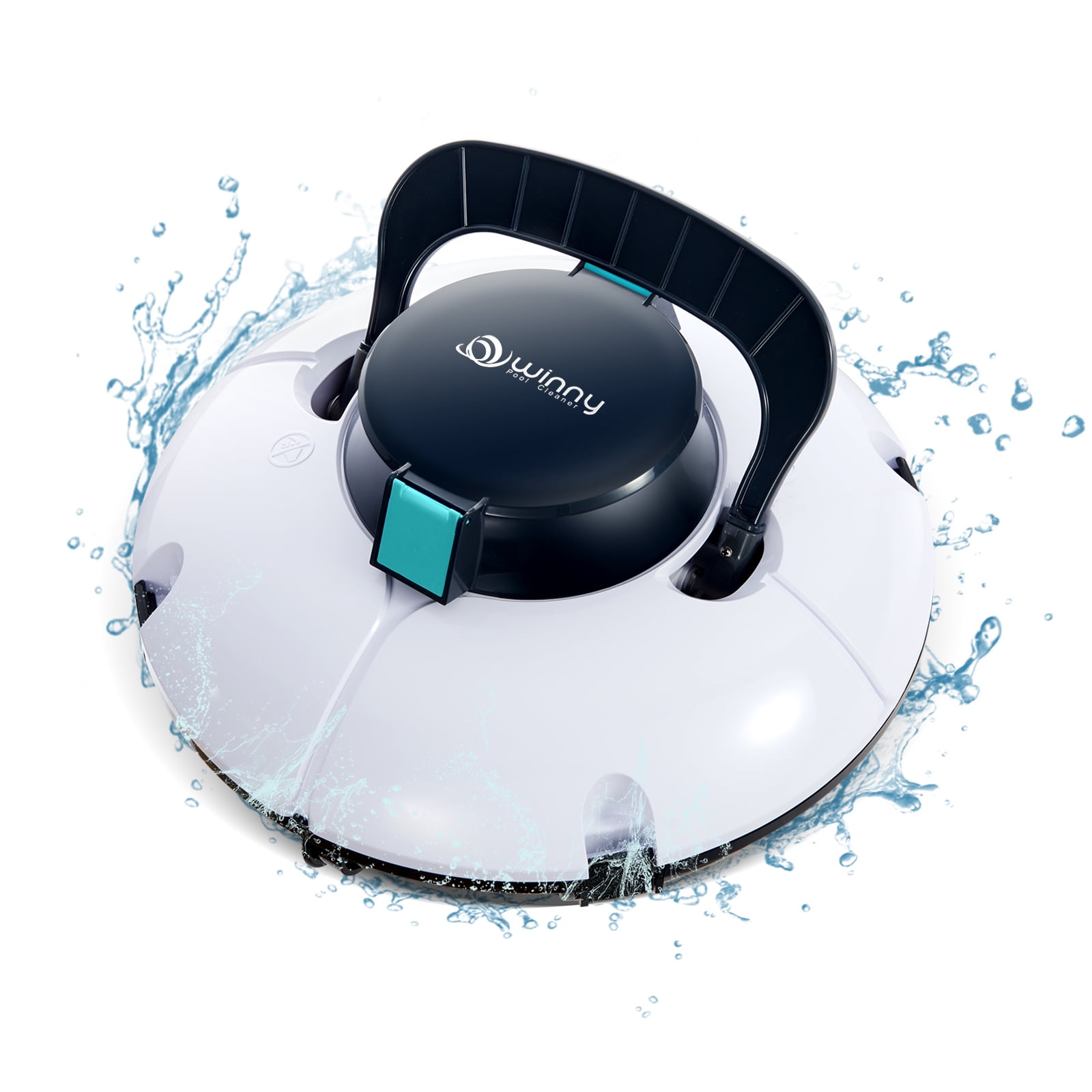 Winny Cordless Pool Cleaner, Automatic Robotic Vacuum, Dual Suction for
