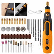 Cordless Rotary Tool Kit 48PCS with Accessories Variable Speed 15000 RPM Lithium Battery Mini Drill Set for Grinding Sanding Polishing Cutting Engraving DIY Tools Portable Power Tool