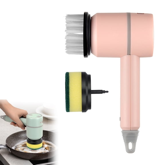 Cordless Saddle Polisher, Power Spin Scrubber, USB Rechargeable Electric Brush with Interchangeable Heads, Multi-use for Horse Tack, Bathroom and Kitchen