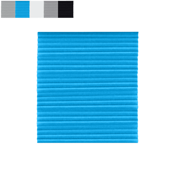 Cordless Self Adhesive Window Blinds, 90x150cm No Drill Stick On Temporary Shades, Light Filtering Privacy Blackout Blinds for Home Bathroom Nursery, Blue