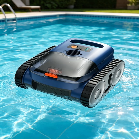 Cordless Self-Parking Robotic Pool Cleaner, Wall Climbing Waterline Automatic Pool Vacuum, Long 180 Mins Runtime Wireless Robot for Inground Pools Up to 2150 Sq.ft
