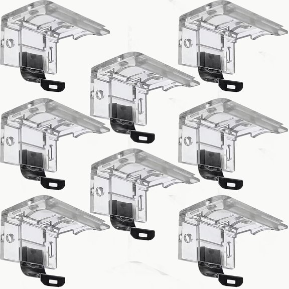 Cordless Shade Brackets with Metal Clip 1" PVC Compatible 8 Pack