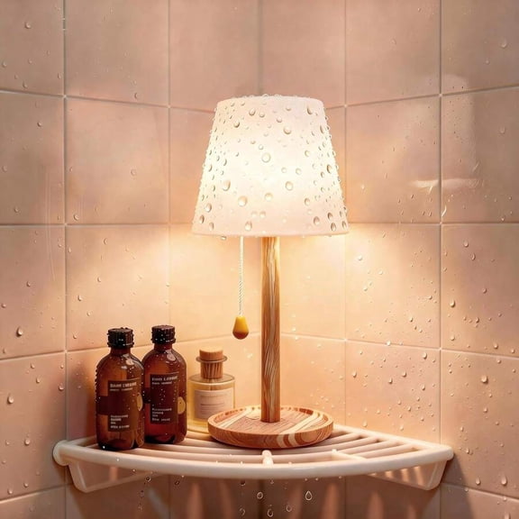 Cordless Shower Lamp, Rechargeable Bathroom Lamp With 16 Color Changing Options, Dimmable Table Lamp With Remote Control, LED Night Light For Shower Area, Bedroom, Restaurant, Camping