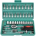 thumbnail image 1 of Cordless Slim Ratchet Set, 2025 New Cordless Electric Slim Ratchet Set, 1/4 inch Drive Cordless Ratchet with 46 Adjustment Tools, Portable Rechargeable Mechanic Tool Kit, Home Tool Kit, 1 of 8