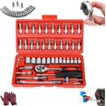 thumbnail image 1 of Cordless Slim Ratchet Set, Cordless Electric Ratchet Wrench, Slim Electric Ratchet Rechargeable, Tools Electric Ratchet 3/8 Drive, 46 Piece 1/4-Inch Power Ratchet Wrench Kit, 1 of 7