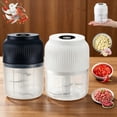 thumbnail image 1 of Cordless Small Food Processor – 30W 260ml Electric Garlic Masher, Stainless Steel Rustless Blades, Quiet Operation, Splashing Lid for Kitchen, Outdoor, Travel, 1 of 6