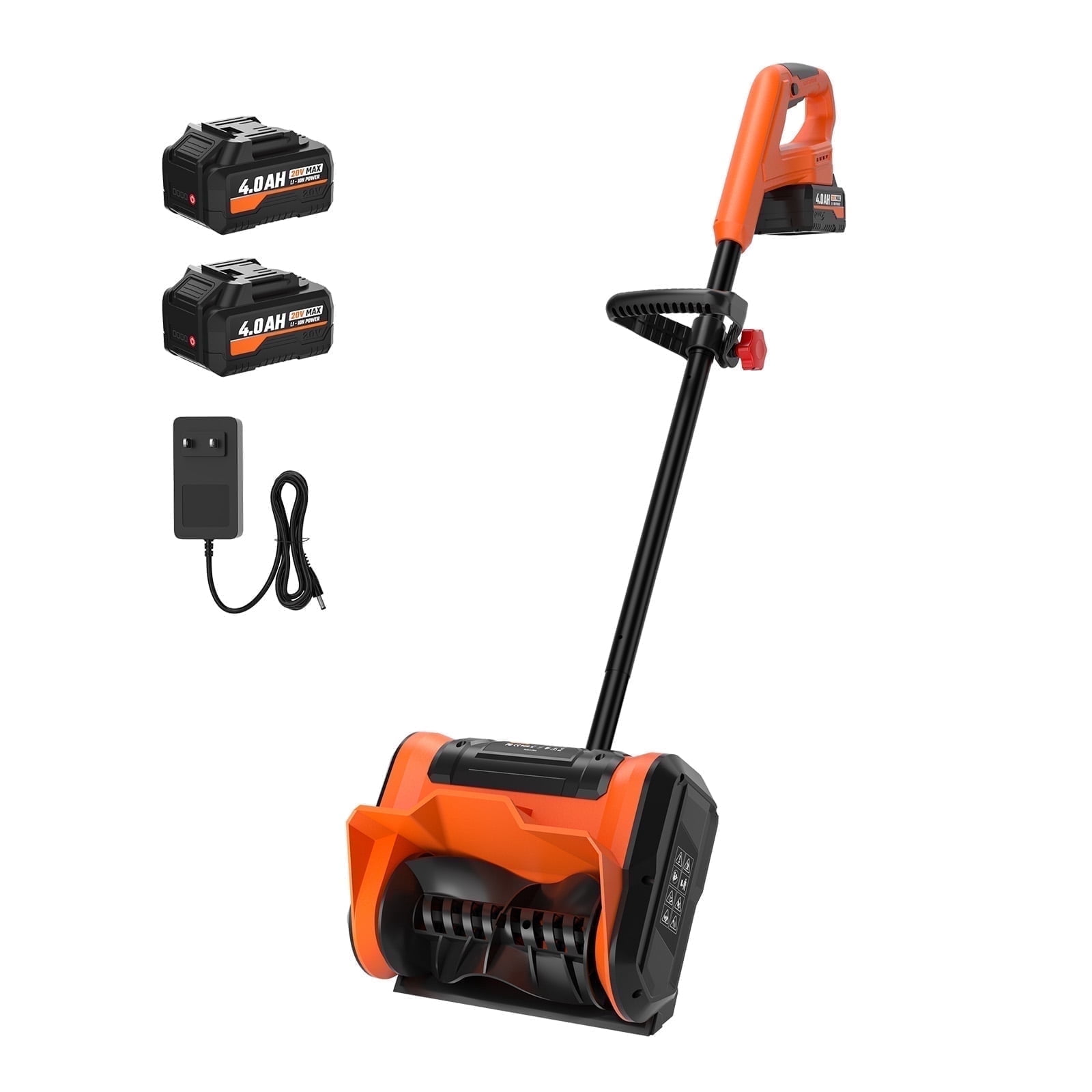 20V Cordless Electric Snow Shovel, 10-Inch Battery Powered Snow