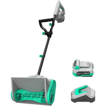 Cordless Snow Shovel 20V, 12-Inch Electric Snow Blower with Auxiliary Handle, 4.0Ah Li-ion Battery & Charger