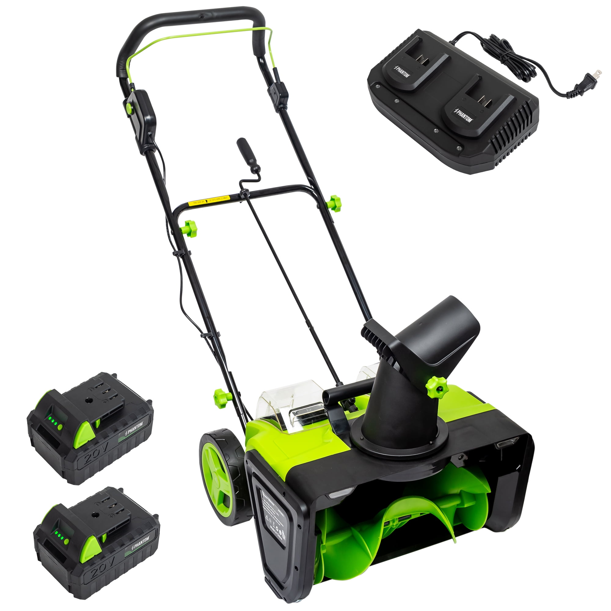 Cordless Snow Shovel, 20V Battery Powered Snow Blower, Lightweight ...