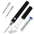 thumbnail image 1 of Cordless Soldering Iron Kit, Portable Soldering Iron with LED Display, 7s Fast Heat-up, 392-842°F Adjustable Temp, 3 C210 Soldering Iron Tips, USB-C Wireless Soldering Pen for Work (Black), 1 of 4