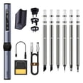 thumbnail image 1 of Cordless Soldering Iron,Soldering Iron Mini Digital Soldering Iron Kits,Soldering Iron 80-420 degreeC Fast Heating,Cordless Soldering Iron Kits OLED Screen Display,portable Black BC2 with PS, 1 of 8