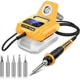 thumbnail image 1 of Cordless Soldering Station for Dewalt 20V Max Battery - Electric Digital LCD Display Soldering Iron Station Fast Heating Up Soldering Station for DIY, Appliance Repair (Battery Not Included), 1 of 7