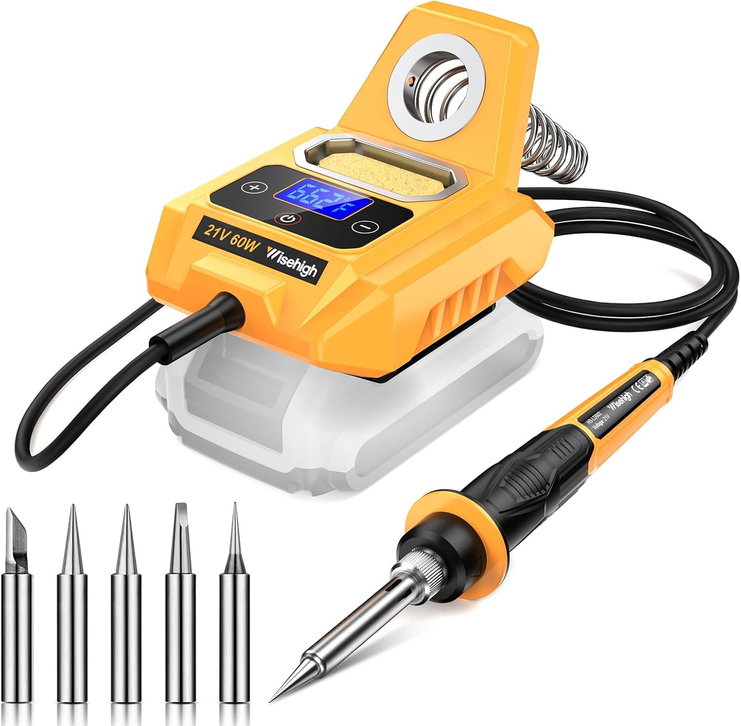 Snapklik.co : Cordless Soldering Station For Dewalt 20V Ax Battery - Electric Digital LCD