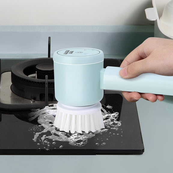 Cordless Spin Scrubber, ABS Material, Waterproof,  Portable, Includes USB Charger