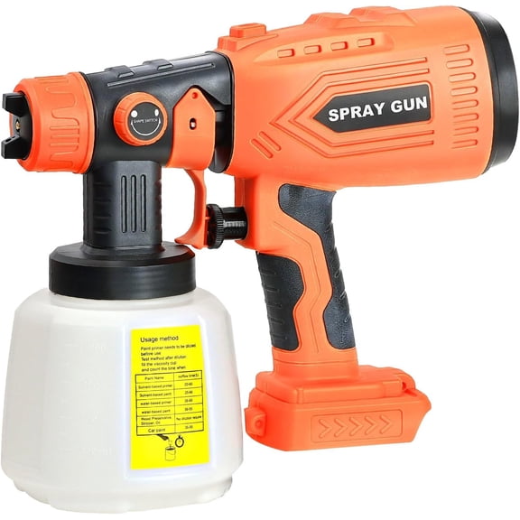 Cordless Sprayer for Black and Decker 20V ,HVLP with Brushless and Copper Nozzle, 200W Sprayer for Furniture ( Not Included)