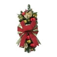 thumbnail image 1 of Cordless Stairway Swag Trim Lights Up Classics Christmas Stair Decoration Wreath Holiday Garland, 1 of 11