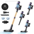 thumbnail image 1 of PrettyCare Cordless Vacuum Cleaner, 530W 48KPA, 8*2600mAh 55mins Runtime, 9-in-1 Stick Vacuum with Touch Screen for Home Pet Hair Carpet Wood Floor, 1 of 10